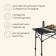 Tourist table Maclay, 95x55x50/70 cm, black color