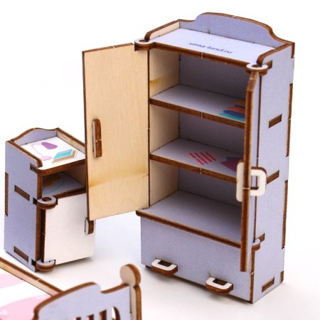 Puppet furniture "bedroom"-5
