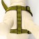 Acunition set is embossed, leash 120 x 2 cm, og 44-50 cm, yellow-black