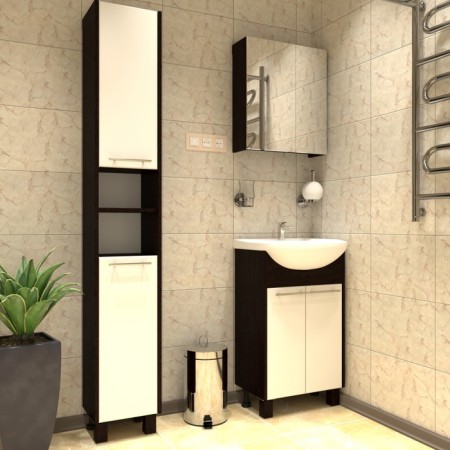 Bathroom mirror "wenge" 15.7 x 50 x 58 cm-3