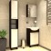 Bathroom mirror "wenge" 15.7 x 50 x 58 cm