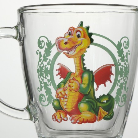 Dragon mug, glass, 350 ml-1