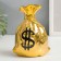 Piggy bank Ceramics "Back with dollar" MIX 12x10x6.5 cm