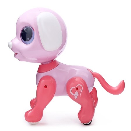 Robot dog “Peteum” WoW TOYS, on the control panel, interactive: sound, light, dancing, on the battery, pink-5