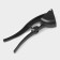 Magistro Alum Black garlic press with bones pusher, black color