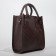 Bag Women's Tout with zipper, brown color