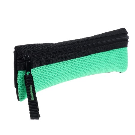 Penal soft, 1 department, 60 x 195 mm, flat, PMP 03-73 with a notebook for a notebook, bright green 57432-2