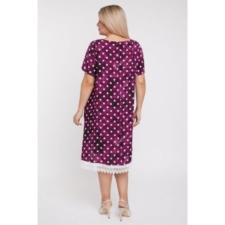 Female dress, size 52, dark pink color-3