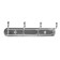 Tundra hanger tund004, metal, four -rod, chromium color