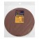 A circle of abrasive grinding under the "Velcro" tundra, 180 mm, P80, 5 pcs.