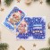 Postcard "Magic New Year!" Glitter, Congrev, House, 12.5 x 19.4 cm