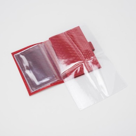 The covers on the button, for auto documents and passports, red color-4