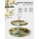 Double -tier -tier shaft “Sunflower”, d = 20/25 cm, h = 24 cm, glass, drawing