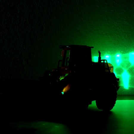 Tractor "Loader", works on batteries, light and sound effects-3