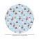 Tables on the table “Once upon a time in the forest”, round, oxford, elastic band, size 140x140 cm, diameter 105-120 cm