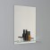 Mirror in a bathroom with a shelf, rectangular, 35 × 50 cm