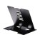 Istanm books stand, metal, adjustable angle of inclination, black