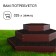 Gavelous flowerbed, 3 tiers, d = 60–100–140 cm, h = 45 cm, brown, Greengo