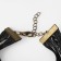 Unisex Bracelet "Magic of Signs" Assorted, black color with black gold, 18 cm