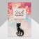 Brooch "Cat" is graceful, black color