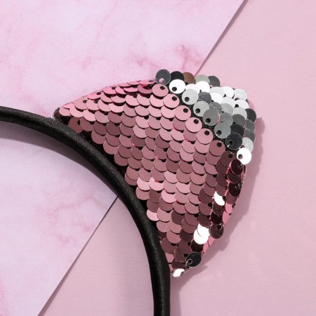 Hair rim ears kisa, pink-2