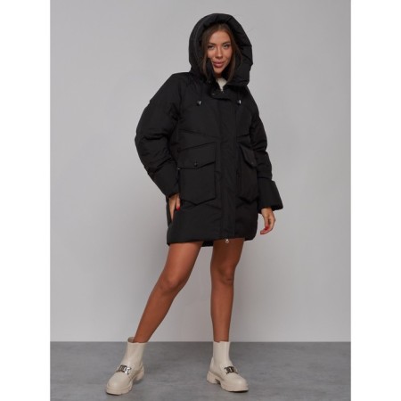 Women's jacket, size 50, black color-5