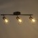 Lamp "Boston" 3x60W E14 black/copper