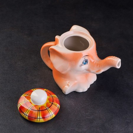 Porcelain kettle "Elephant Mitya"-5