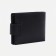 Male purse for magnet, department for bills, for maps, for coins, black color