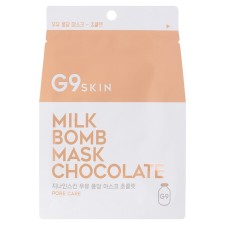 Маска для лица тканевая G9SKIN MILK BOMB MASK-Chocolate 25мл