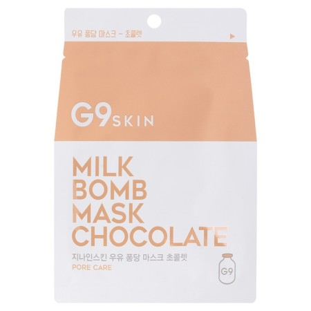 Facial face mask G9Skin Milk Bomb Mask-Chocolate 25ml