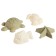 Set for playing the sand, 8 objects: scoop, robberies, sieve, bucket, 4 soft molds