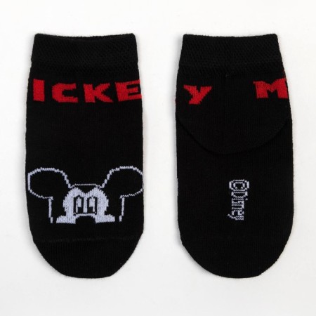 Socks Mickey Mouse, black, 10-12 cm