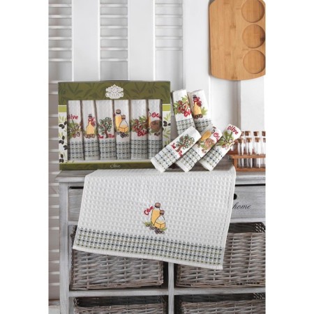 A set of wuffed napkins Diva Afrodita Ceylin "Oliva", size 50x70 cm, 6 pcs-2