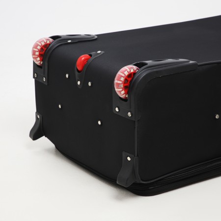 Big suitcase 28 ", a lightning department, code castle, 3 wheels, 2 outer pockets, black color-7