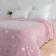 Plaid Luminous Free House "Stars", 150x200cm, Pink, Aerosoft 190GM, Polyester