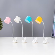 Лампа на прищепке LED "Прожектор" для чтения, от батареек МИКС 14х4х3,8 см RISALUX