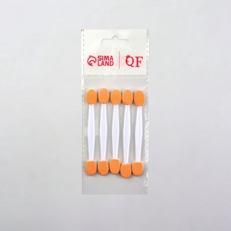 Set of applicators for shadows, bilateral, 5 pcs, 7.5 cm, white color-2