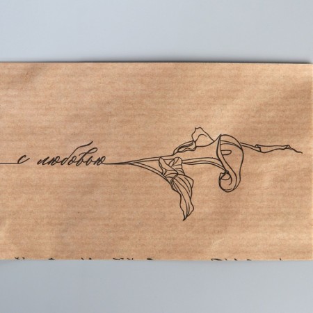 Package package, packaging, crafting, “flower” 8 x 16 cm without a window-4