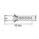 Dowel "Zubble", type "euro", spacer, polypropylene, 6x40 mm, 1000 pcs