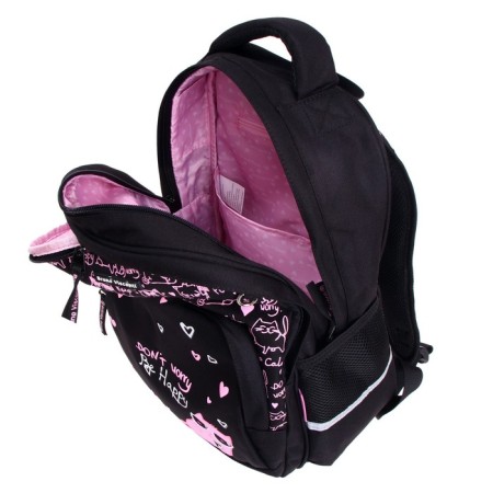 School backpack Bruno VisConti, 40 x 30 x 16 cm, ergonomic back, “Toon Town. Cat "-9