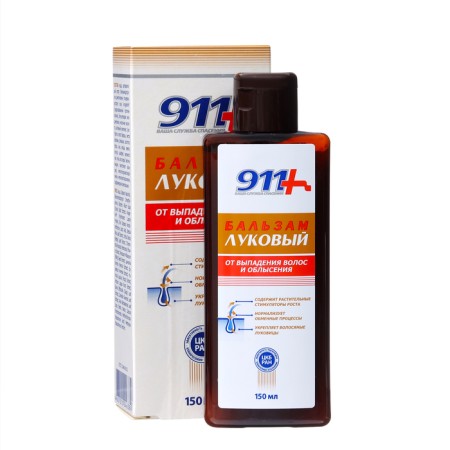 Onion, balm from hair loss and baldness, "911", 2 pcs 150 ml-3