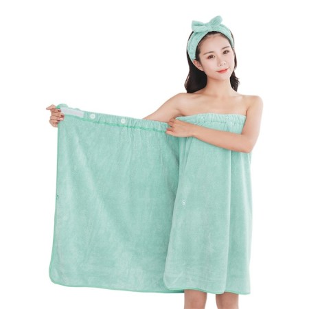 Kilt towel female, size 80x150 cm, olive color-1