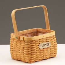Playfish basket, 18 x 13 x 11/23.5 cm, sequoia