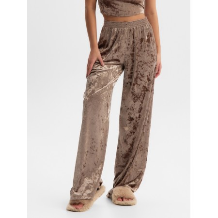Home-made pants KAFTAN VELVET 44-46, coffee-3