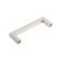 Square Cappio RSC008 bracket handle, stainless steel, m/o 96 mm, silver color