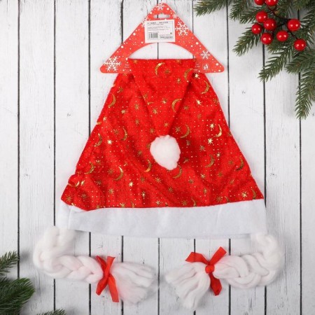 Kolpak New Year's "stars" with braids, red-1