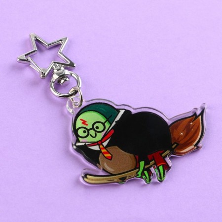 Acrylic key a keychain "Add magic", 6 x 5.4 cm-1