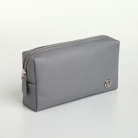Lightning cosmetic bag, textura, gray color-3