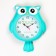 Children's wall clock "Owl", discrete move, 37 x 29 cm